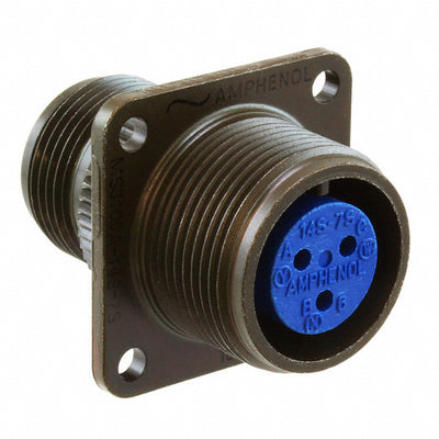 97-3100A-14S-7S by Amphenol Industrial Operations - CONNECTOR RECPT FMALE 3P SILV SLDR CUP