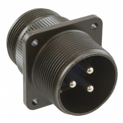 97-3100A-20-19P by Amphenol Industrial Operations - CONNECTOR RECPT MALE 3P SILV SLDR CUP
