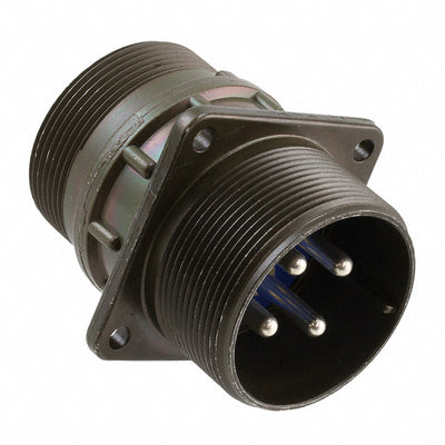 97-3100A-24-22P by Amphenol Industrial Operations - CONNECTOR RECPT MALE 4P SILV SLDR CUP