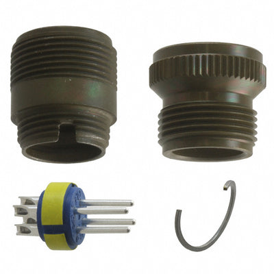 97-3101A-14S-1P by Amphenol Industrial Operations - CONNECTOR RECPT MALE 3P SILV SLDR CUP