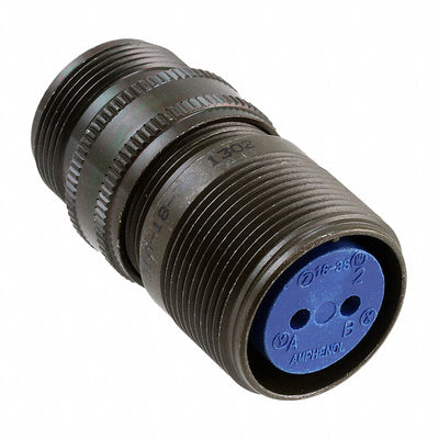 97-3101A-18-3S by Amphenol Industrial Operations - CONNECTOR RECPT FMALE 2P SILV SLDR CUP