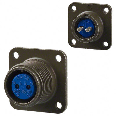 97-3102A-12S-3S by Amphenol Industrial Operations - CONNECTOR RECPT FMALE 2P SOLDER CUP