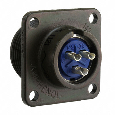97-3102A-14S-7S by Amphenol Industrial Operations - CONNECTOR RECPT FMALE 3P SOLDER CUP
