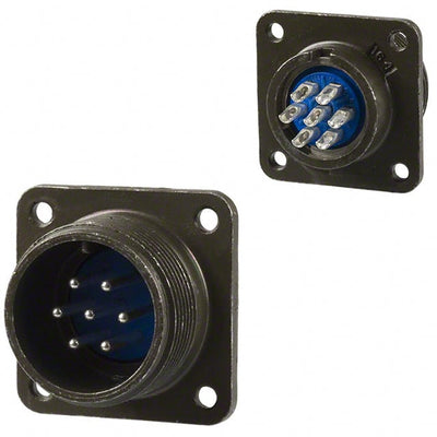 97-3102A-16S-1P by Amphenol Industrial Operations - CONNECTOR RECPT MALE 7P SILV SLDR CUP