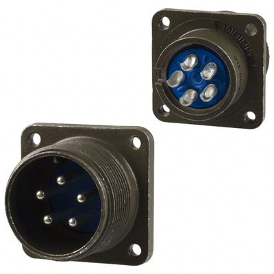 97-3102A-18-11P by Amphenol Industrial Operations - CONNECTOR RECPT MALE 5P SILV SLDR CUP