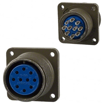 97-3102A-18-19S by Amphenol Industrial Operations - CONNECTOR RECPT FMALE 10P SOLDER CUP