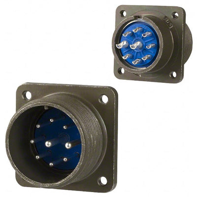 97-3102A-20-16P by Amphenol Industrial Operations - CONNECTOR RECPT MALE 9P SILV SLDR CUP