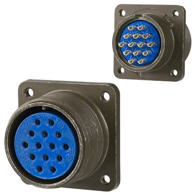 97-3102A-20-27S by Amphenol Industrial Operations - CONNECTOR RECPT FMALE 14P SOLDER CUP