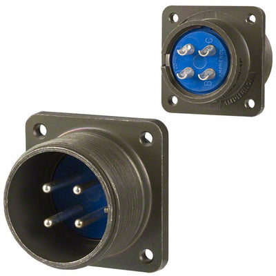 97-3102A-20-4P(946) by Amphenol Industrial Operations - CONNECTOR RECPT MALE 4P SILV SLDR CUP