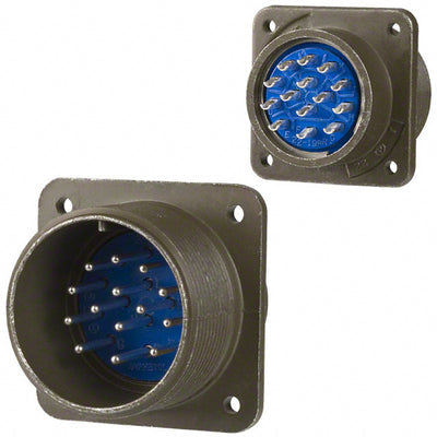 97-3102A-22-19P by Amphenol Industrial Operations - CONNECTOR RECPT MALE 14P SOLDER CUP