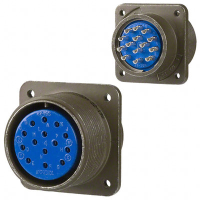 97-3102A-22-19S by Amphenol Industrial Operations - CONNECTOR RECPT FMALE 14P SOLDER CUP