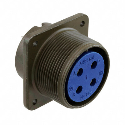 97-3102A-22-22S by Amphenol Industrial Operations - CONNECTOR RECPT FMALE 4P SOLDER CUP