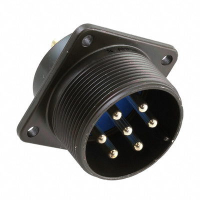 97-3102A-24-10P by Amphenol Industrial Operations - CONNECTOR RECPT MALE 7P SILV SLDR CUP