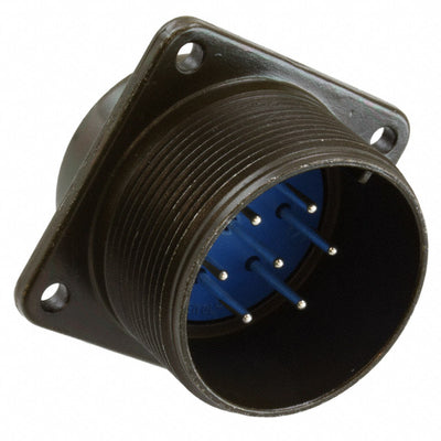 97-3102A-24-27P by Amphenol Industrial Operations - CONNECTOR RECPT MALE 7P SILV SLDR CUP