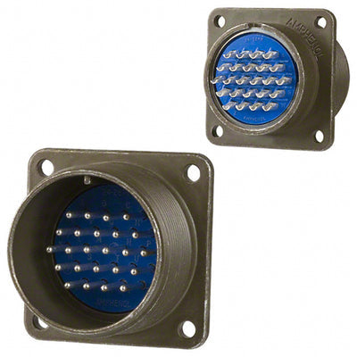 97-3102A-24-28P by Amphenol Industrial Operations - CONNECTOR RECPT MALE 24P SOLDER CUP