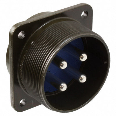 97-3102A-32-17P by Amphenol Industrial Operations - CONNECTOR RECPT MALE 4P SILV SLDR CUP