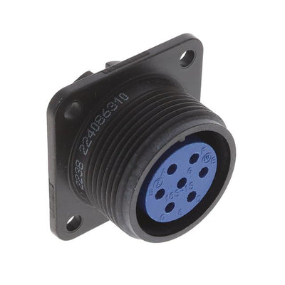 97-3102A16S-1S-621 by Amphenol Industrial Operations - CONNECTOR RECPT FMALE 7P SILV SLDR CUP
