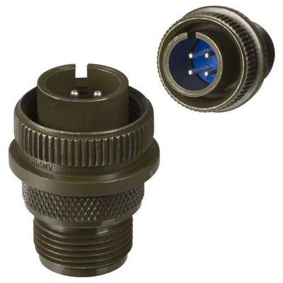 97-3106A-14S-2P by Amphenol Industrial Operations - CONNECTOR PLUG MALE 4P SILV SLDR CUP