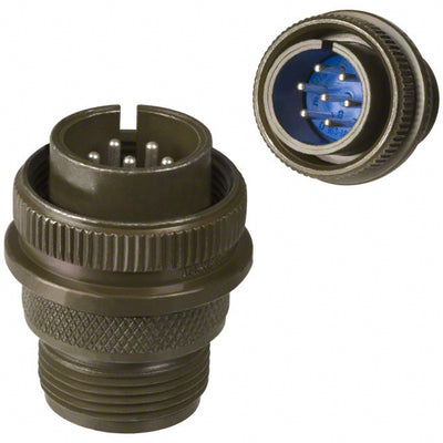 97-3106A-16S-1P by Amphenol Industrial Operations - CONNECTOR PLUG MALE 7P SILV SLDR CUP