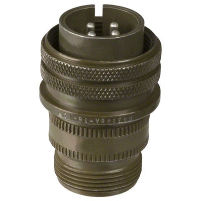 97-3106A-18-10P by Amphenol Industrial Operations - CONNECTOR PLUG MALE 4P SILV SLDR CUP