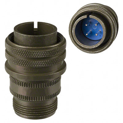 97-3106A-18-4P by Amphenol Industrial Operations - CONNECTOR PLUG MALE 4P SILV SLDR CUP