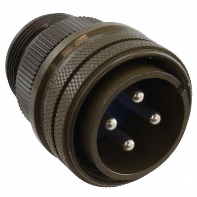 97-3106A-22-22P by Amphenol Industrial Operations - CONNECTOR PLUG MALE 4P SILV SLDR CUP