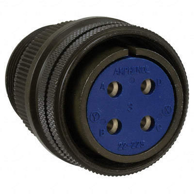 97-3106A-22-22S by Amphenol Industrial Operations - CONNECTOR PLUG FMALE 4P SOLDER CUP
