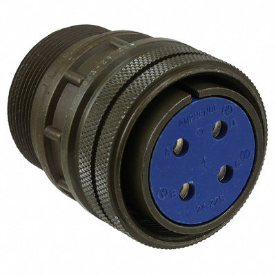 97-3106A-24-22S by Amphenol Industrial Operations - CONNECTOR PLUG FMALE 4P SOLDER CUP