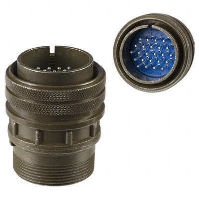 97-3106A-24-28P by Amphenol Industrial Operations - CONNECTOR PLUG MALE 24P SILV SLDR CUP