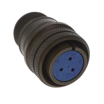 97-3106A18-22S by Amphenol Industrial Operations - CONNECTOR PLUG FMALE 3P SILV SLDR CUP
