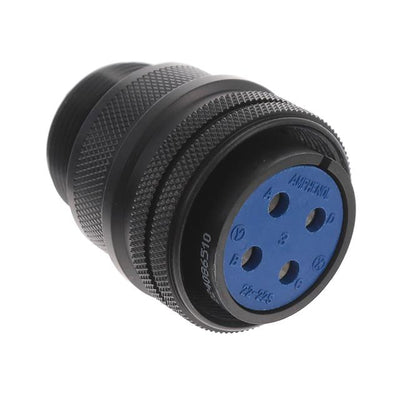 97-3106A22-22S-946 by Amphenol Industrial Operations - CONNECTOR PLUG FMALE 4P SILV SLDR CUP