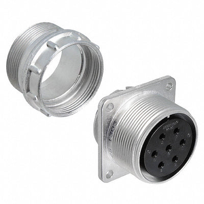 97-4100A-24-2S by Amphenol Industrial Operations - CONNECTOR RECPT HSNG FMALE 7POS PNL MT