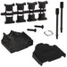 970-015-040-011 by NorComp Inc. - CONNECTOR BACKSHELL 15POS 180DEG SHLD