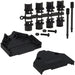 970-025-010R011 by NorComp Inc. - CONNECTOR BACKSHELL 25POS 180DEG BLK