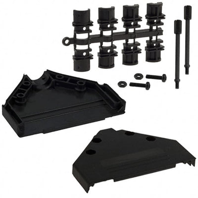 970-037-010R011 by NorComp Inc. - CONNECTOR BACKSHELL 37POS 180DEG BLK