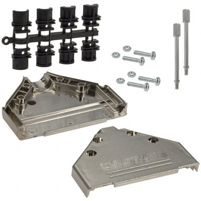970-037-020-121 by NorComp Inc. - CONNECTOR BACKSHELL 37POS 180DEG SHLD