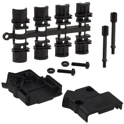 971-009-010-011 by NorComp Inc. - CONNECTOR BACKSHELL 9POS 45DEG BLACK