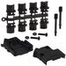 971-009-010-011 by NorComp Inc. - CONNECTOR BACKSHELL 9POS 45DEG BLACK