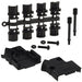 971-009-010R011 by NorComp Inc. - CONNECTOR BACKSHELL 9POS 45DEG BLACK