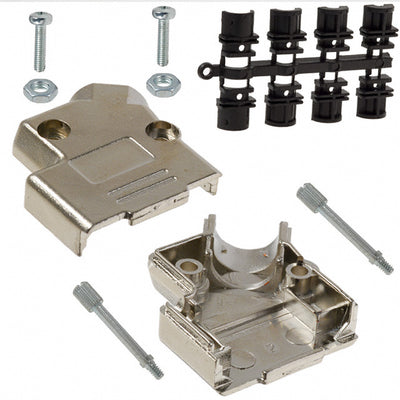 971-009-020R121 by NorComp Inc. - CONNECTOR BACKSHELL 9P 45DEG SHLD SLV