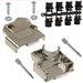 971-009-020R121 by NorComp Inc. - CONNECTOR BACKSHELL 9P 45DEG SHLD SLV