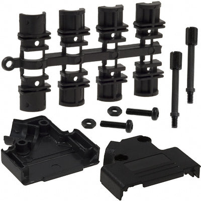 971-015-010-011 by NorComp Inc. - CONNECTOR BACKSHELL 15POS 45DEG BLACK