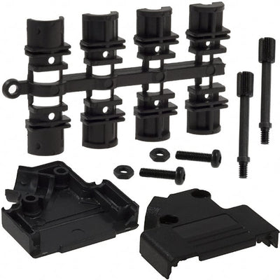 971-015-010R011 by NorComp Inc. - CONNECTOR BACKSHELL 15POS 45DEG BLACK