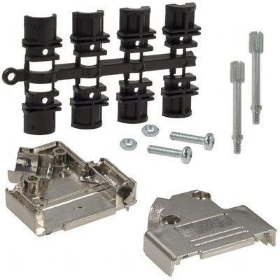 971-015-020-121 by NorComp Inc. - CONNECTOR BACKSHELL 15POS 45DEG SHLD