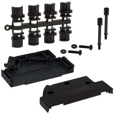 971-037-010R011 by NorComp Inc. - CONNECTOR BACKSHELL 37POS 45DEG BLACK