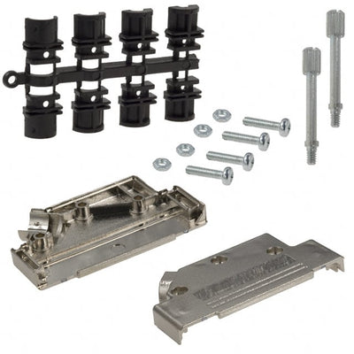 971-037-020R121 by NorComp Inc. - CONNECTOR BACKSHELL 37POS 45DEG SHLD