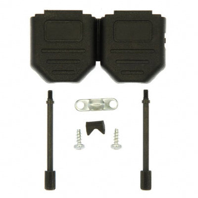 972-009-01SR011 by NorComp Inc. - CONNECTOR BACKSHELL 9POS 180DEG BLACK
