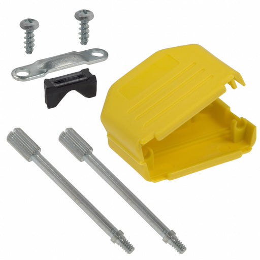 972-015-01SR081 by NorComp Inc. - CONNECTOR BACKSHELL 15POS 180DEG YLW