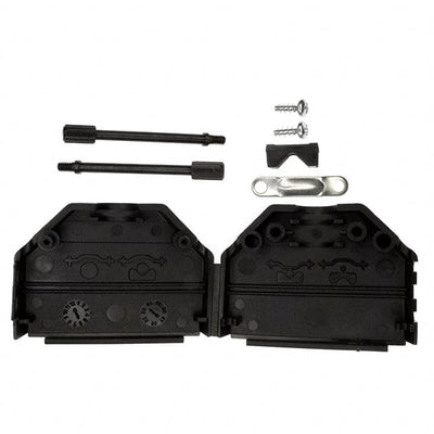 972-025-01SR011 by NorComp Inc. - CONNECTOR BACKSHELL 25POS 180DEG BLK