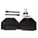 972-025-01SR011 by NorComp Inc. - CONNECTOR BACKSHELL 25POS 180DEG BLK